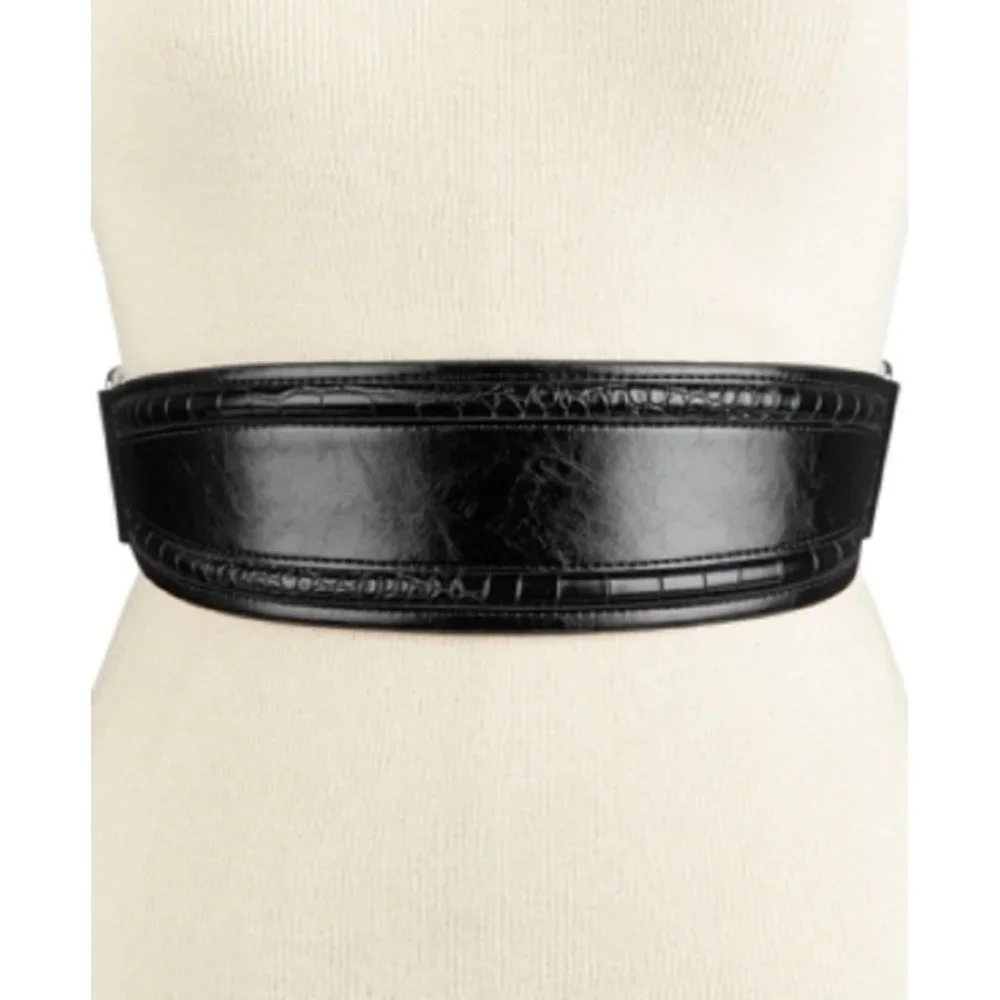 Style & Co. Side Snap Trapunto Stretch Belt Women's Size Small-Medium